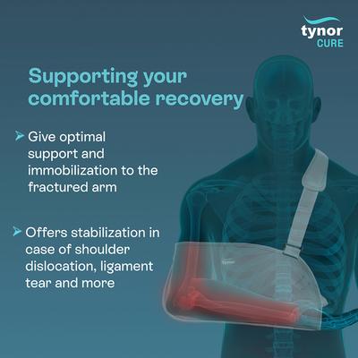 Tynor Pouch Arm Sling Baggy - Grey (XXL) (C 06) - Arm/Elbow Supports