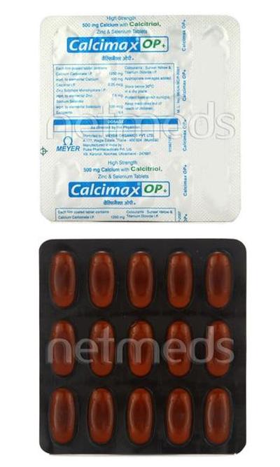 Calcimax OP Plus Tablet 15'S - Osteoporosis-Age