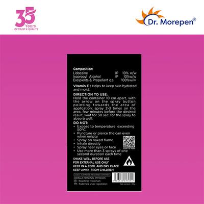 Dr. Morepen Exygra+ Delay Topical Spray 20 g - Pain Relief Spray