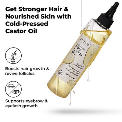 Brillare Pure Castor Oil 200 ml - Hair Oils