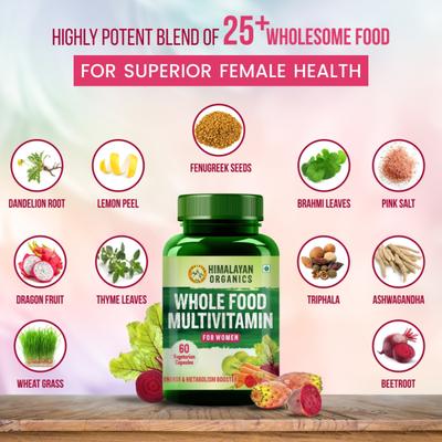 Himalayan Organics Whole Food Multivitamin Vegetarian Capsule - Women 60's - Multi-Vitamins