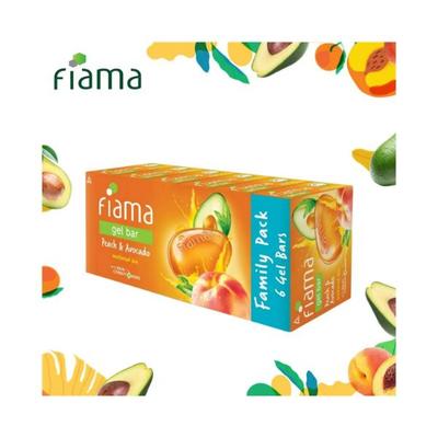 Fiama Gel Bar Peach And Avocado, 125g each 6's - Soaps