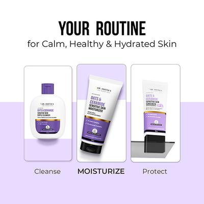 Dr. Sheth's Oat & Ceramide Sensitive Skin Moisturizer Oil-Free 1% Oats & 1% Ceramide Complex 100 gm - Face Moisturizers