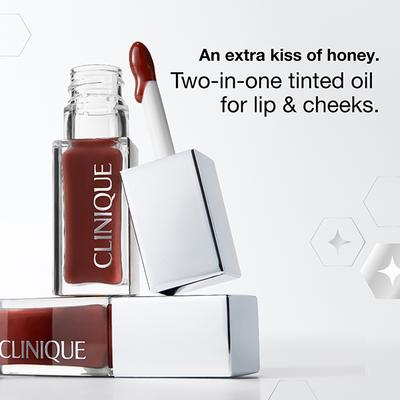 Clinique Pop Lip + Cheek Oil in Nude Honey 7 ml - Lip Stains & Tints