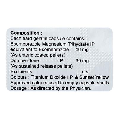 Esium D 30/40mg Capsule 10'S - Ulcer/Reflux/Flatulence-Aaa
