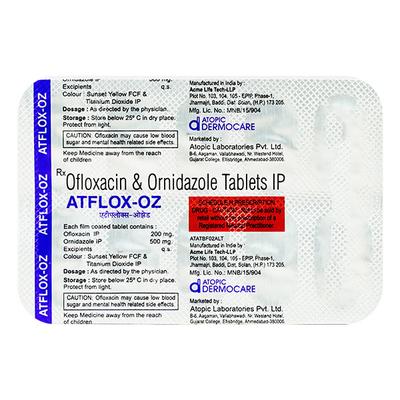 ATFLOX OZ Tablet 10's - Bacterial Infections-Qui