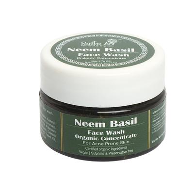 Rustic Art Organic Neem Basil Face Wash Concentrate 50 gm - Face Washes