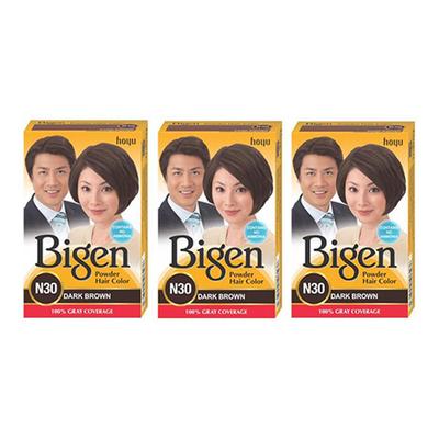 Bigen N30 Dark Brown 18g 3's - Powder