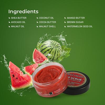 Riyo Herbs Rose Lip Scrub - Watermelon 25 gm - Lip Scrubs