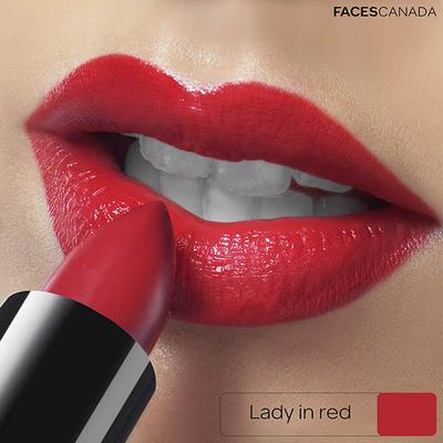 Faces Canada Weightless Creme Finish Lipstick Lady In Red 11 4 Gm - Lipsticks