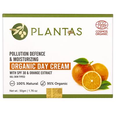 Plantas Pollution Defence & Moisturizing Organic Day Cream with SPF 30 50 gm - Day Cream