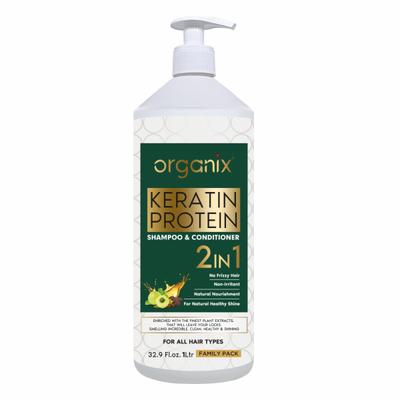 Organix Keratin Protein 2 In 1 Shampoo & Conditioner 1000 ml - Dry Shampoos & Conditioners