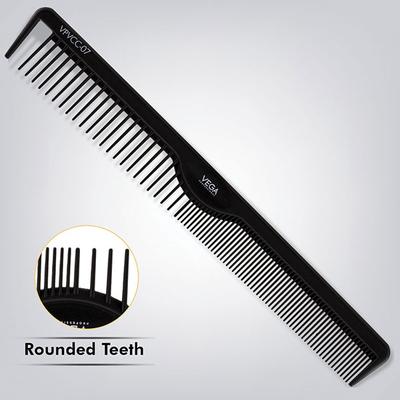 Vega Professional Dressing Comb (Carbon Anti-Static Black Line Hair Comb) (VPVCC-07) 1's - Hair Combs