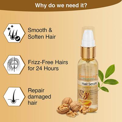 Aryanveda Hair Growth Serum With Walnut Oil & Coconut Oil For Hair Smoothing (Pack of 2) 100 ml - Hair Serums