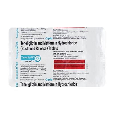 Tenepla M 500/20mg Tablet 10'S - Diabetes-Ant