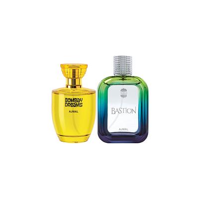 Ajmal Bombay Dreams EDP Floral Fruity Perfume And Bastion EDP Woody Aromatic Perfume 200 ml - Perfumes (Edt/Edp)
