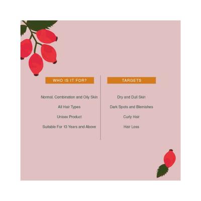 Juicy Chemistry Rosehip Seed Oil, 100% Pure and Organic Cold Pressed 30ml - Carrier Oils