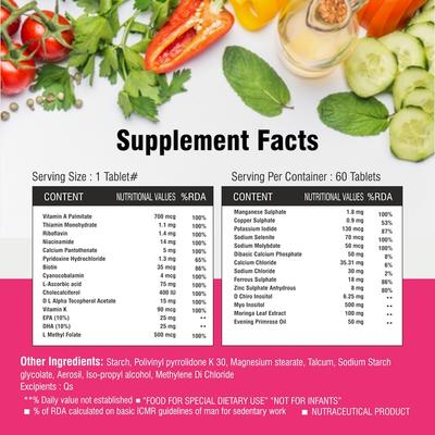 The Curen Multivita F Advanced Women'S Multivitamin Tablet 60's - Multi-Vitamins