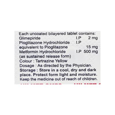 HILMET GMP 2MG TABLET 10'S - Diabetes-Ant