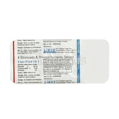 Etoriflex MR 8mg Tablet 10'S - Pain relief-Ant