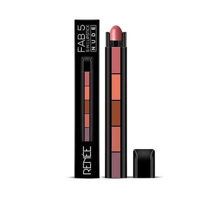 RENEE Fab 5 5-in-1 Nude Lipstick 7.5 gm - Lipsticks