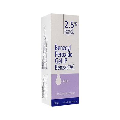 BENZAC AC 2.5% Gel 30gm - Itching/Rashes
