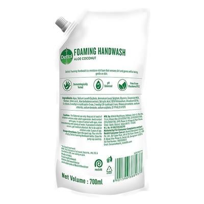 Dettol Foaming Handwash - Aloe Coconut (Refill) 700 ml - Hand Sanitizer