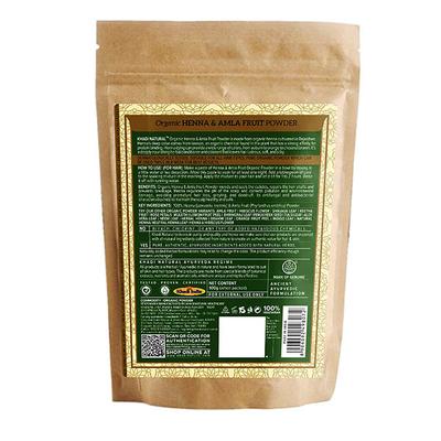 KHADI NATURAL HENNA & AMLA FRUIT ORGANIC POWDER 100 gm - Powder