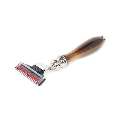 Truefitt and Hill Faux Horn Mach 3 Shaving Razor Chrome Wellington Essential Grooming Collection For Men 1's - Razors & Cartridges