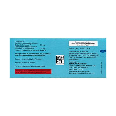JUSTOZA B 2.5 Tablet 10's - Diabetes-Ant