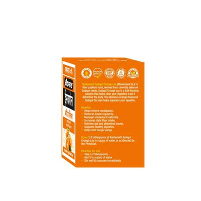 Baidyanath Isabgol Psyllium Husk Powder - Orange Lax 110 g - Digestive Care