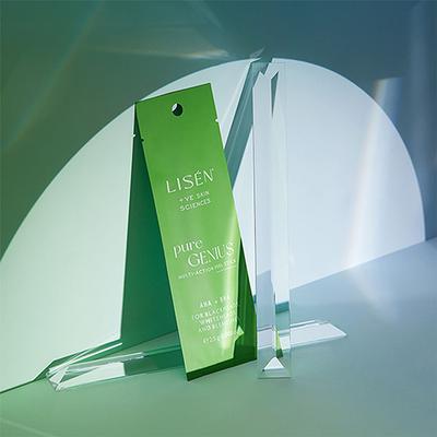 LISEN Pure Genius Multi - Action Peel Stick, Pack of 10 with AHA and BHA for Blackheads, Whiteheads 10's - Masks & Peels