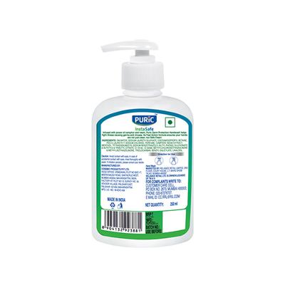 Puric InstaSafe Germ Protection Hand Wash - Camphor & Neem 250 ml (185 ml Refill Free) - Hand Wash & Soaps