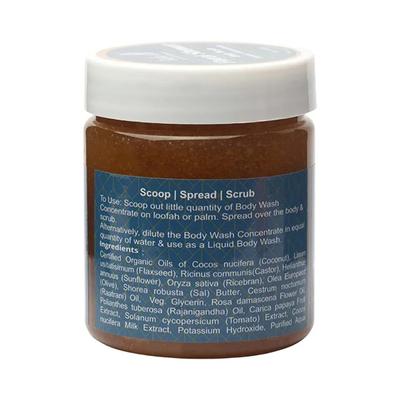 Rustic Art Organic Floral Shower Body Wash Concentrate 200 gm - Shower Gels & Body Wash