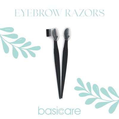 Basicare Razor With Eyebrow Groomer (Pack of 2) 1's - Hair Removal Accessories