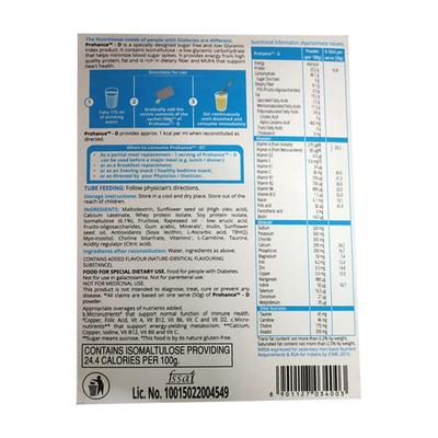 PROHANCE D DIABETES CARE SUGAR FREE VANILLA FLAVOUR Powder 200gm - Supplements-Sup