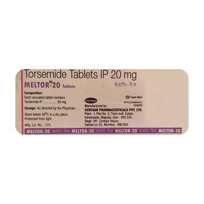 Meltor 20mg Tablet 10'S - Hypertension-Diu