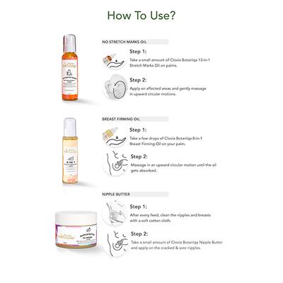 Clovia Botaniqa Nipple Butter,Breast Firming Oil & No Stretch Marks Oil 250 gm - Nipple Cream