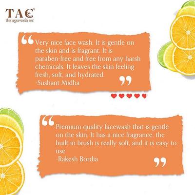 TAC The Ayurveda Co. Vitamin C,E and Hyaluronic acid Foaming Face Wash 100 ml - Personal Care (Ayush)
