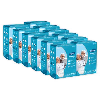 Dignity Magna Adult Diapers - Large (Pack of 12) 120's - Adult Diapers & Pads
