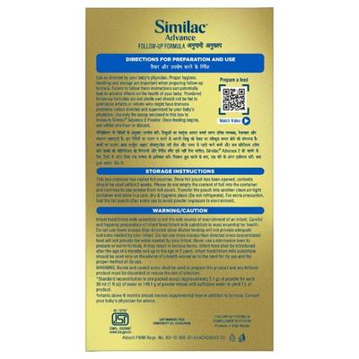 Similac Advance Follow Up Formula Stage 2 Powder (6 to 12 months) Refill Pack 800 g - Baby And Infant Supplements