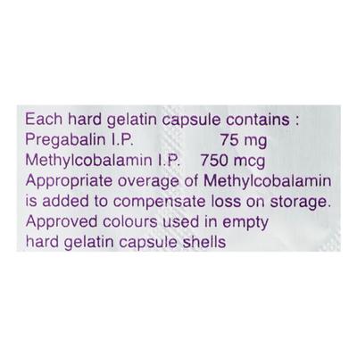 Pregeb M 75mg Capsule 10'S - Neuropathic Pain-Dru