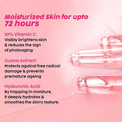 Plix The Plant Fix Spf 50 + Guavaglow Sunscreen- And 10% Vitamin Cguava Face Serum-20Ml Combo 50 gm - Face Sunscreen