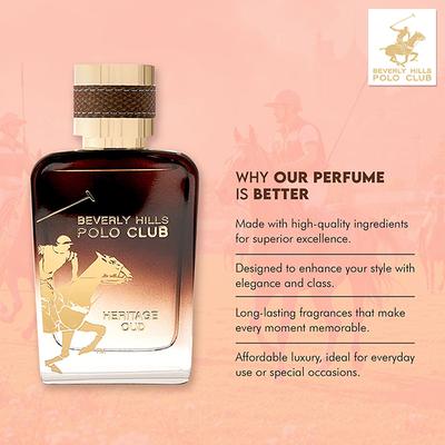 Beverly Hills Polo Club Prestige Edt Pour Homme Heritage Oud 100 ml - Men Perfumes (Edt/Edp)