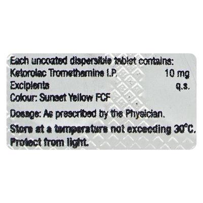 Ketof Dt 10Mg Tablet 10's - Pain relief-Nsa