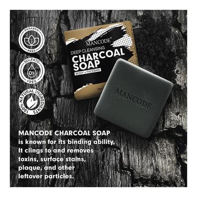 Mancode Deep Cleansing Soap - Charcoal 125 gm - Soaps