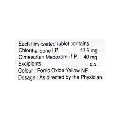Olsar CH 40/12.5mg Tablet 10'S - Hypertension-Ang