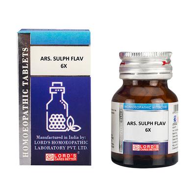 Lord's Trituration Ars Sulph Flav 6X Tablet 25 gm - Bio-Chemic