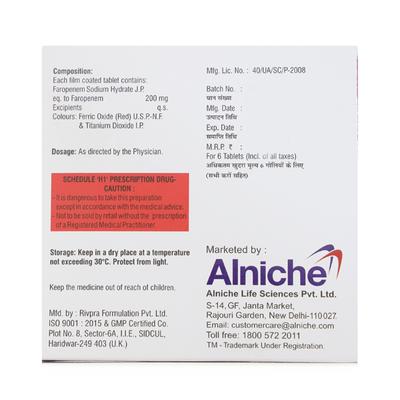 Faroeze 200mg Tablet 6'S - Bacterial Infections-OBL