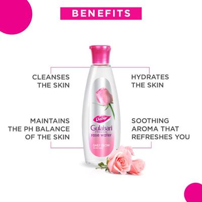 Dabur Gulabari Premium Rose Water 250 ml - Toners